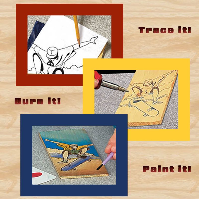 Multi-Color Wood Burning Kit for Teens Ages 14+ - Art & Crafting Tools