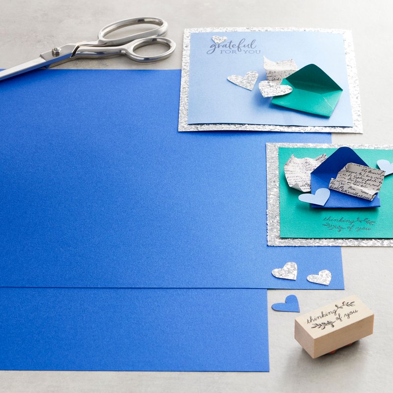 Recollections Denim 12x12 Smooth Solid Cardstock Paper, 60 Pack (12" x 12")