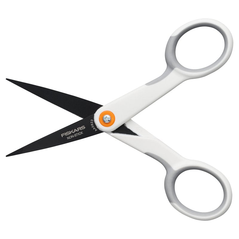Micro-Tip Precision Scissors with Softgrip - Fiskars 5 Inch for Crafts & Sewing