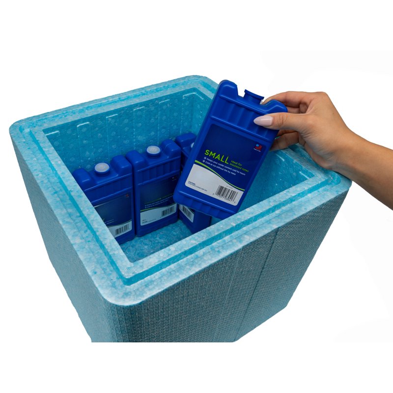 Insulated Cold Shipping Box with Foam Cooler - Reusable & Recyclable