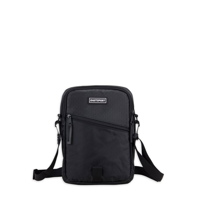 Unisex Travel Backpack with Removable Shoulder Bag - Black
