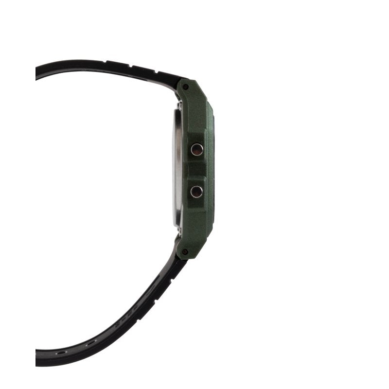 Digital Watch for Men Casual Waterproof F91WM-3A Black Green Resin