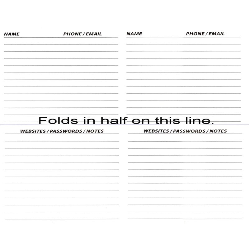 3-Year Pocket Calendar Planner with Notepad USA Made by WINGS Craft