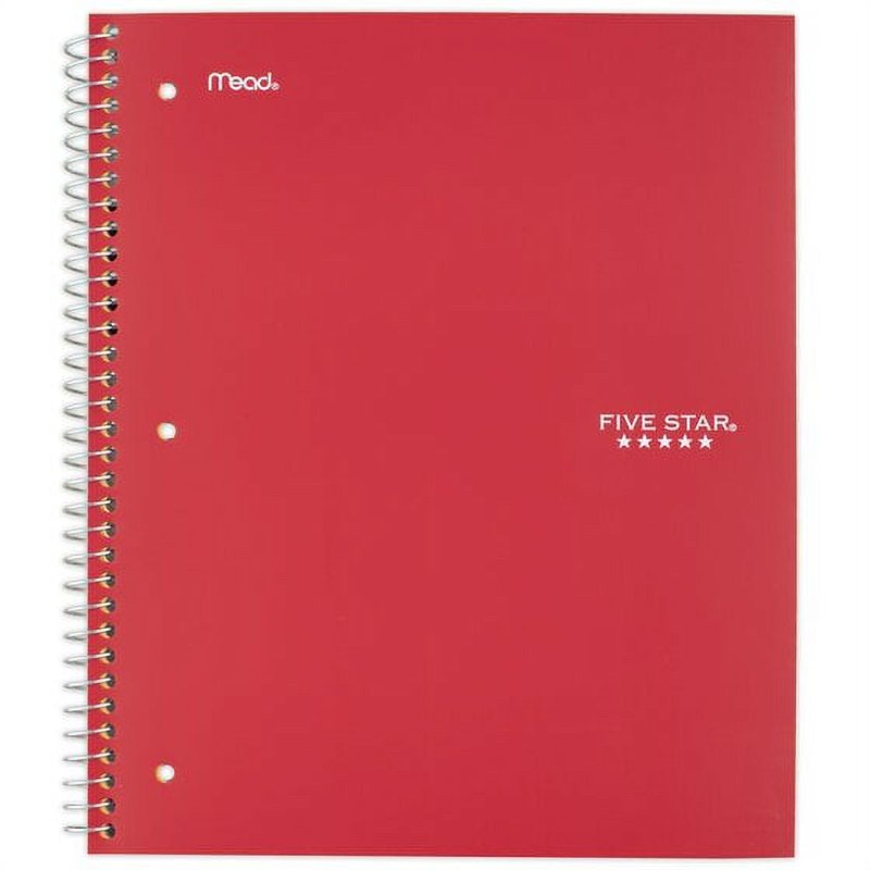 Two-Subject Wirebound College Ruled Notebook - 11 x 8 Inches, Assorted Colors