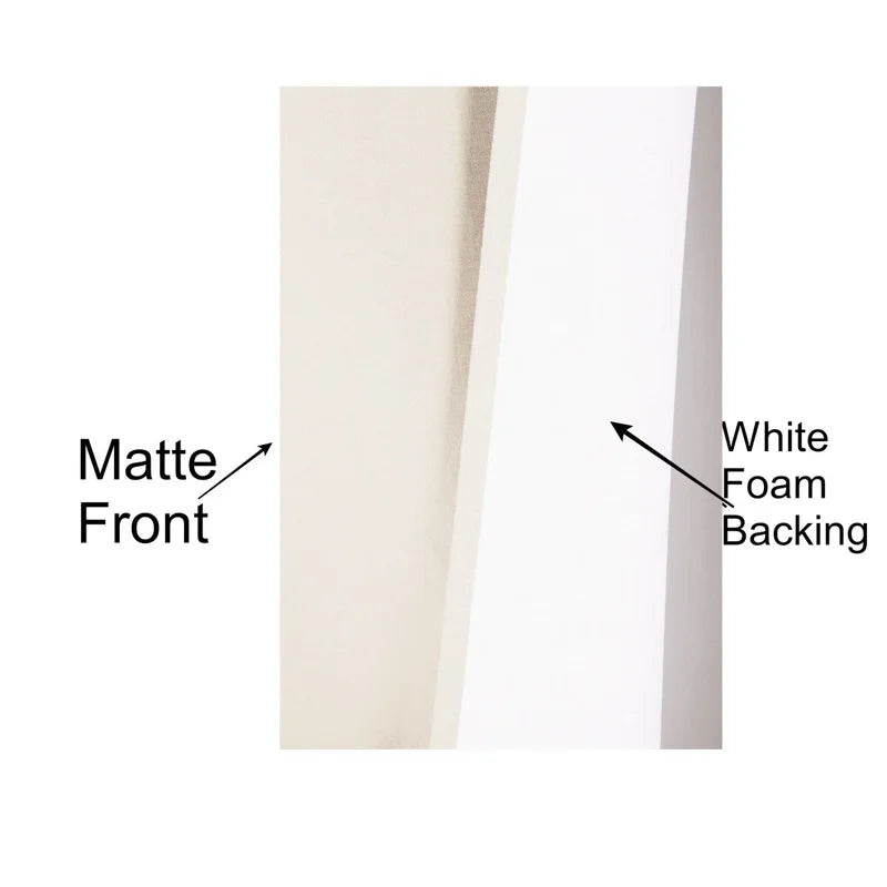 Light Filtering Microfiber Window Curtain Panel - 35x84 Inches, Rod Pocket, Ivory