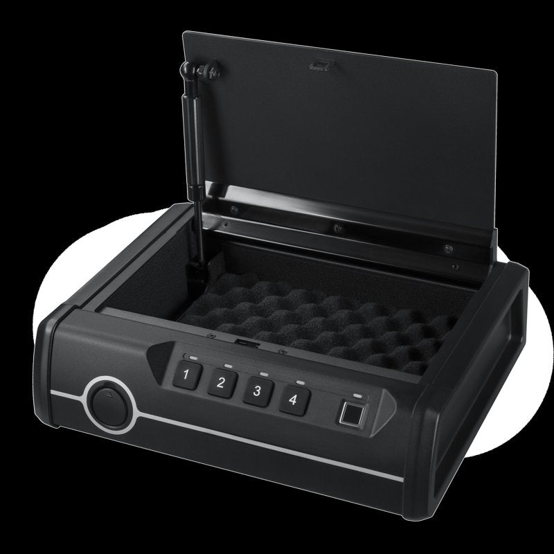 Portable Security Safe with Biometric & Electronic Lock - Compact & TSA Compliant