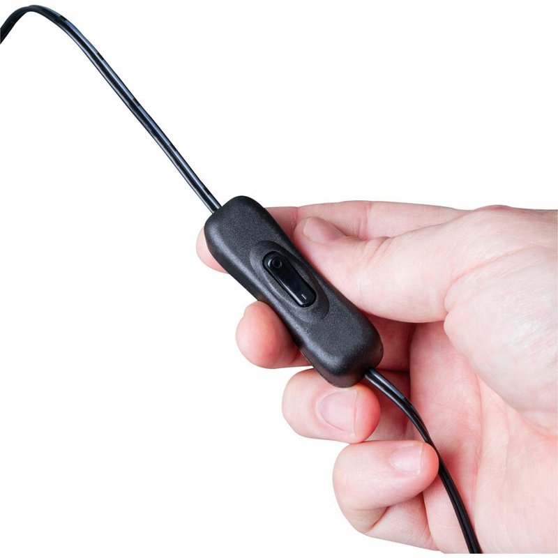 Clip-On Flexible LED Desk Lamp - Adjustable Brightness, Black