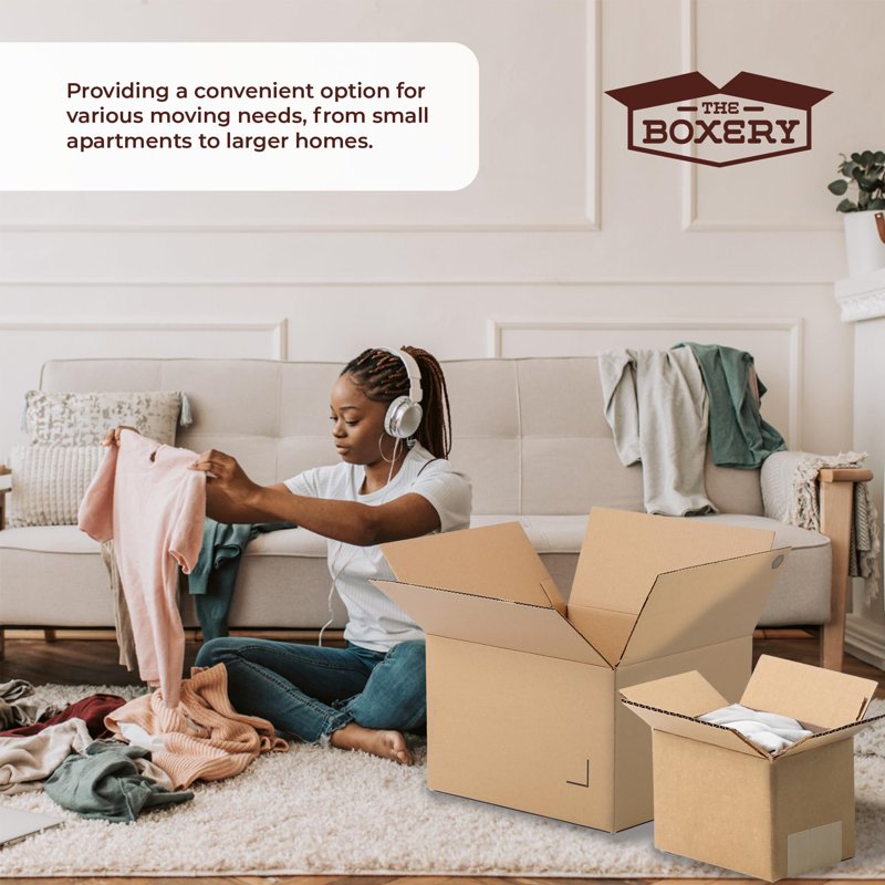 Large Moving & Storage Boxes Pack - 18x18x18 Inch Corrugated Cardboard, Eco-Friendly, Recyclable