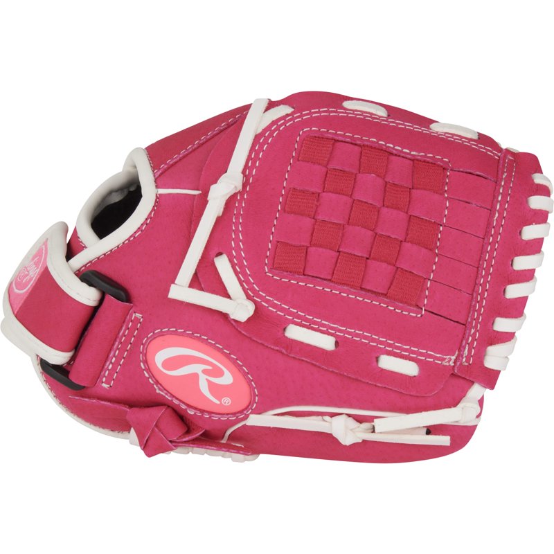 Youth Softball Glove 10-Inch Basket Web for Beginners - All-Leather