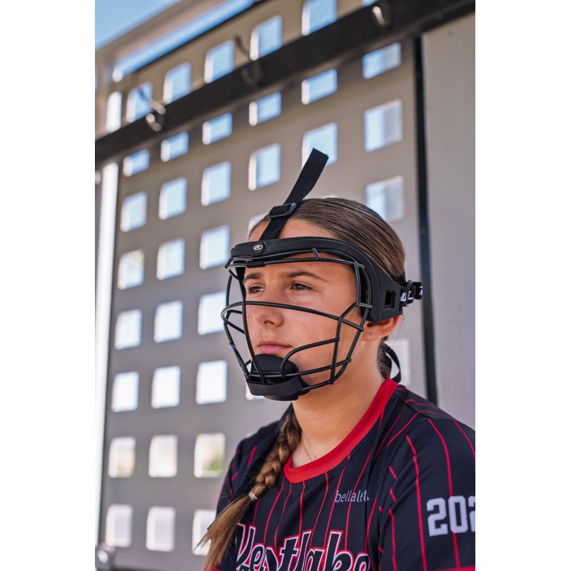 Softball Fielder's Mask - Protective Metal Mask for Infield & Outfield