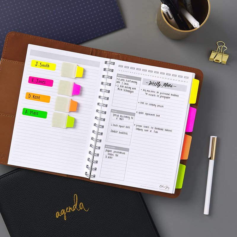 Neon Removable Labels 1/2 x 3/4 Inch, Handwrite, Color-Coded, Pack of 525
