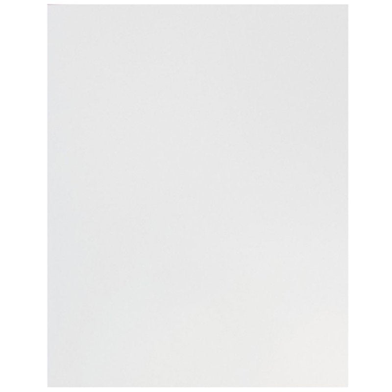 White Glossy Two Pocket Folders - 9 x 12 Inches, Pack of 6