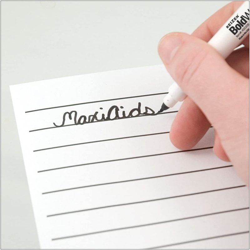BoldWriter Pen Bundle - 12 Black 1.0mm & Free 60 Pen Ultra-Bold 2.0mm for Low Vision