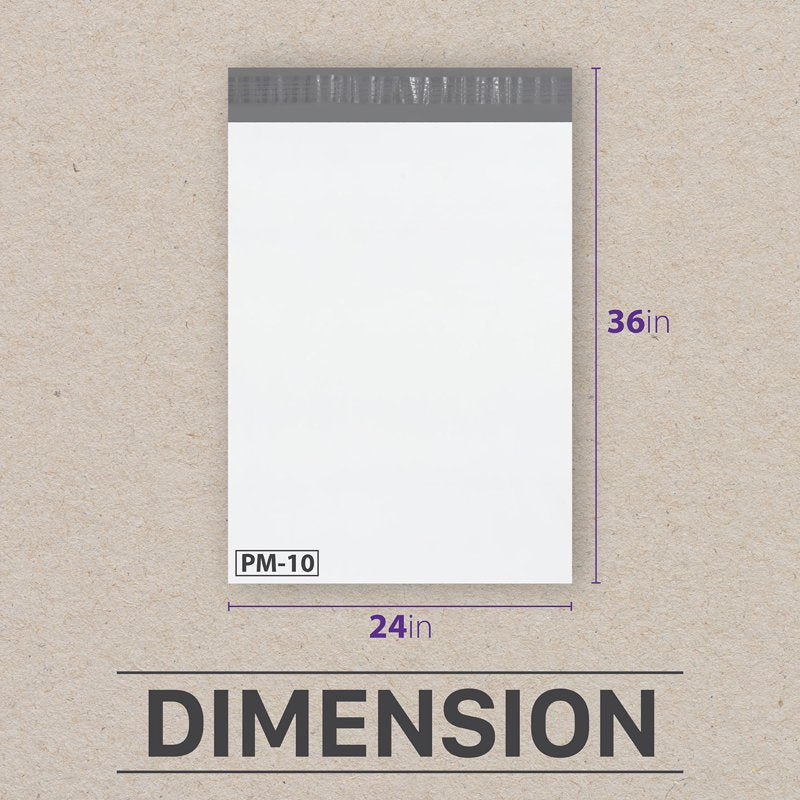 Large Poly Mailers 24x36 Self-Seal Waterproof Shipping Envelopes (5 Pack)