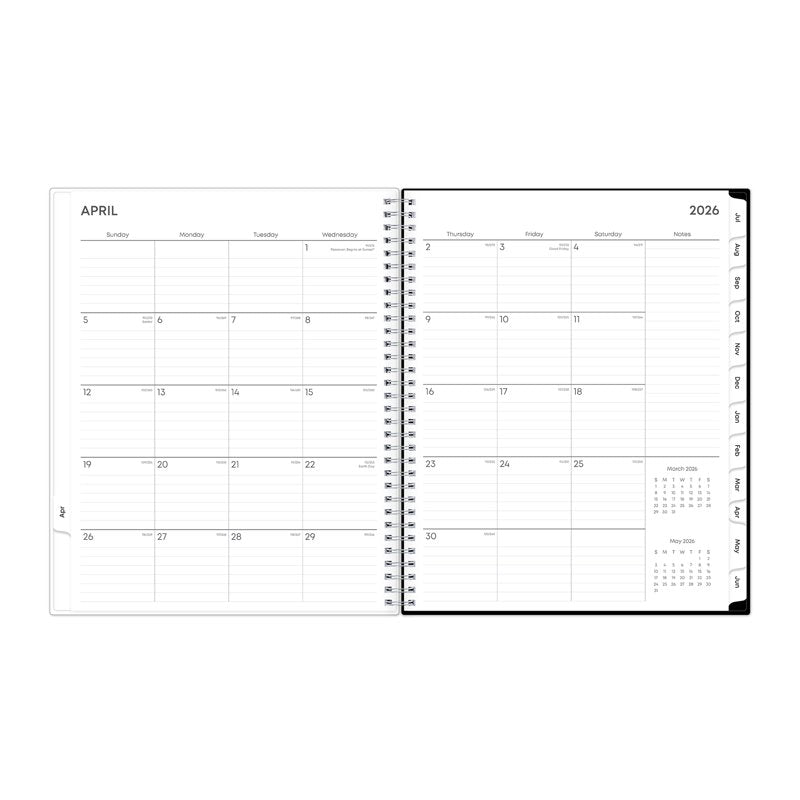 Blue Sky Monthly Weekly Planner 15-Month Academic Calendar 8.5x11 Animal Print