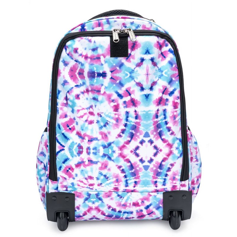 Heavy Duty Rolling School Backpack with Wheels & Organizer - Pastel, Unisex