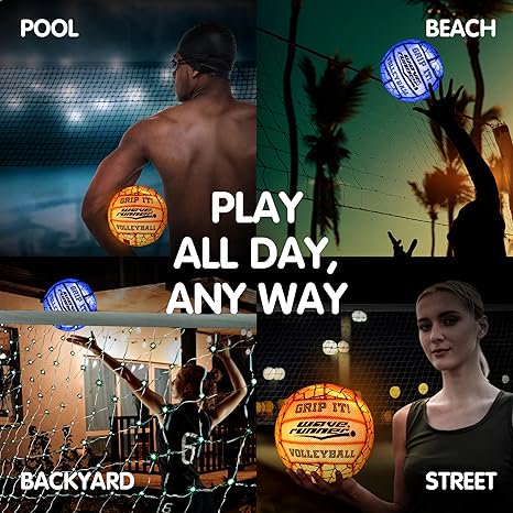 Waterproof Hydro Volleyball with Sure Grip Technology for Pool Lake Beach