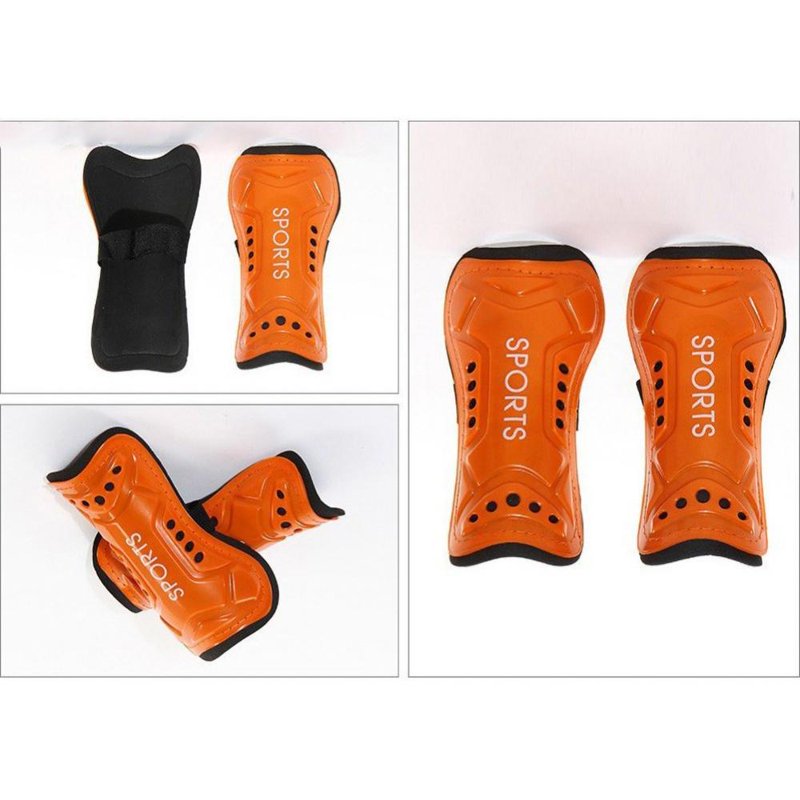 Adult Soccer Shin Guards with Straps - Breathable EVA/PP Protective Pads