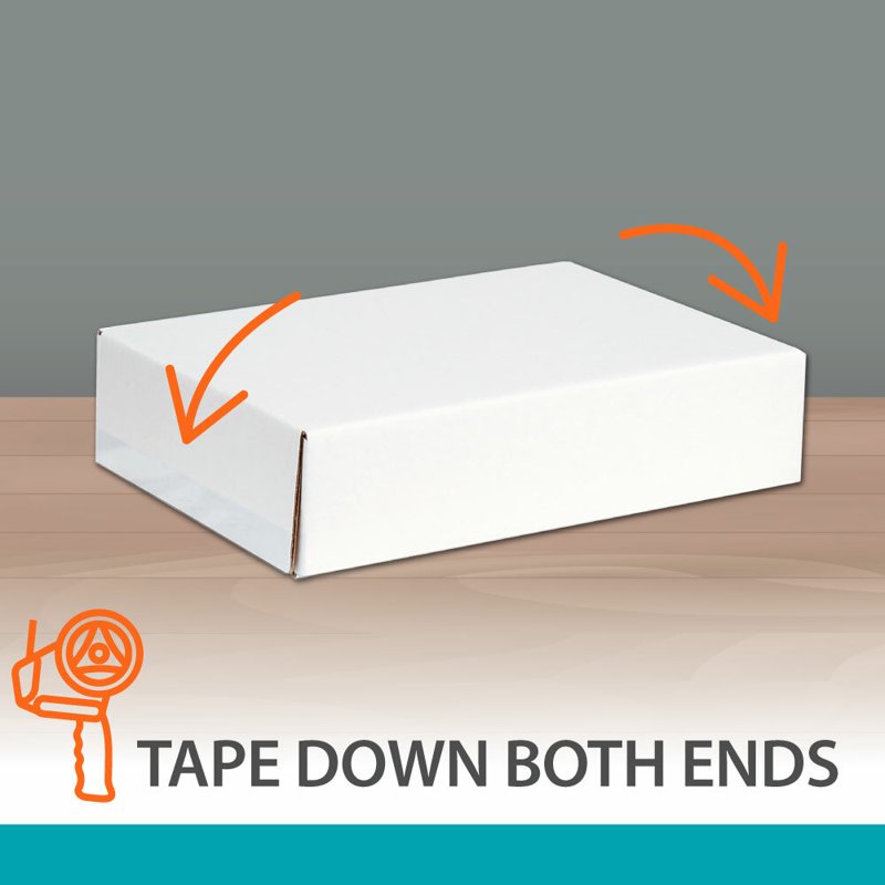 Shipping Boxes 9x12x3 Inches White Pack of 30 - Durable Corrugated Mailers