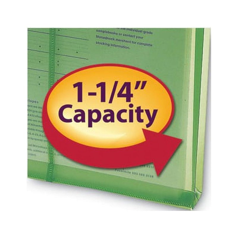 Poly Envelope with String-Tie Closure, Green, 5 Pack - Acid-Free & Water-Resistant Office Storage