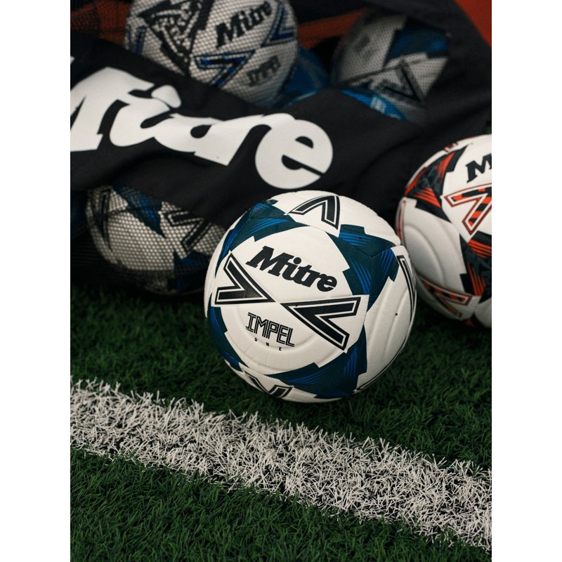 Mitre Impel One Training Soccer Ball - 3, Tidal Teal - 6-Panel, Soft-Touch
