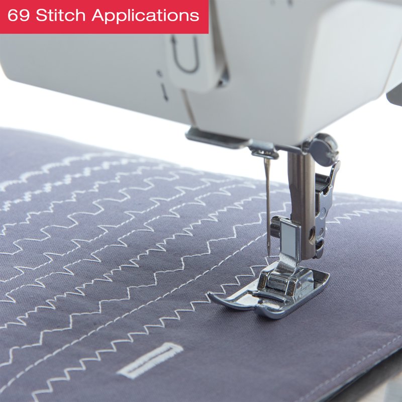 Heavy Duty Sewing Machine with 69 Stitches - Durable Metal Frame, High Speed