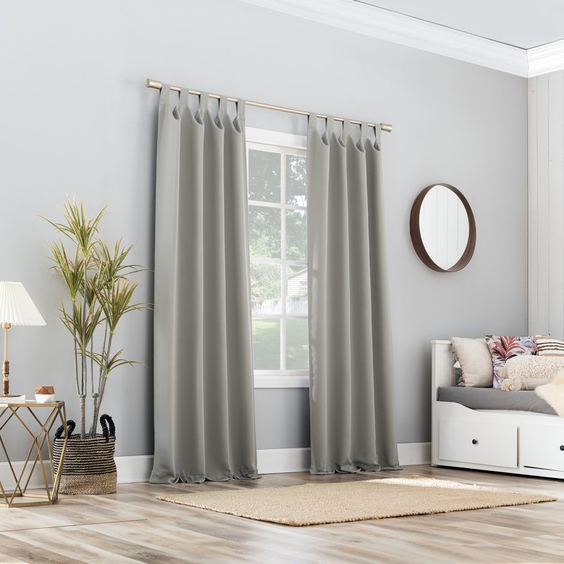 Blackout Curtain Panel - Energy Saving Thermal Drapes with Tab Top Design