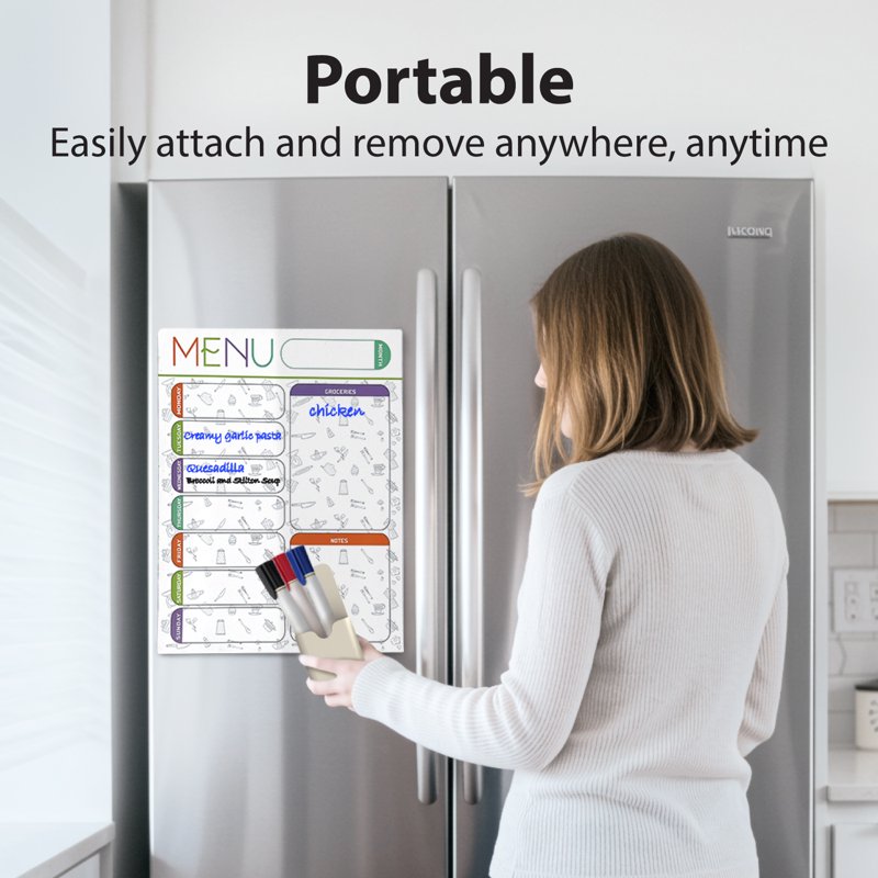 Garnen Magnetic Pen Holder for Refrigerator & Locker 2.23" x 1.08" x 4.77"