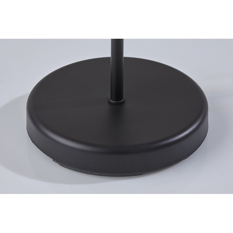 72-Inch Black Floor Lamp with Adjustable Reading Light - Modern Home Lighting