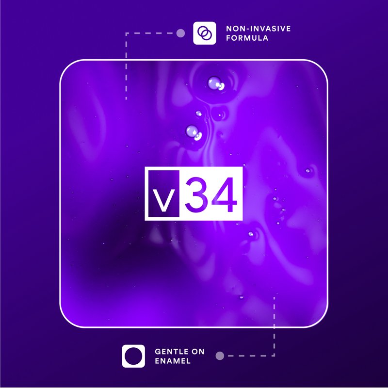 V34 Colour Corrector Purple Toothpaste Serum for Brightening Teeth