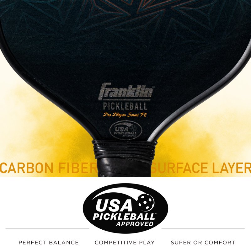 Pickleball Paddle Pro Player Carbon Fiber - USA Pickleball Approved