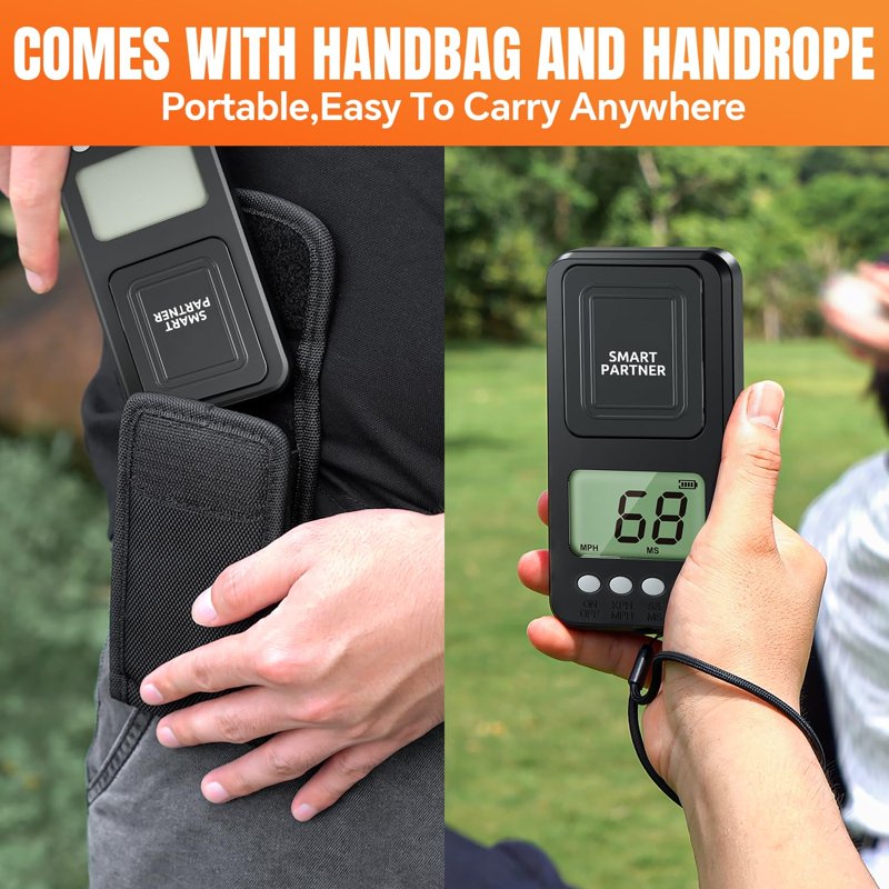 Baseball Radar Gun Handheld Speed Tracker with LCD Display for Training