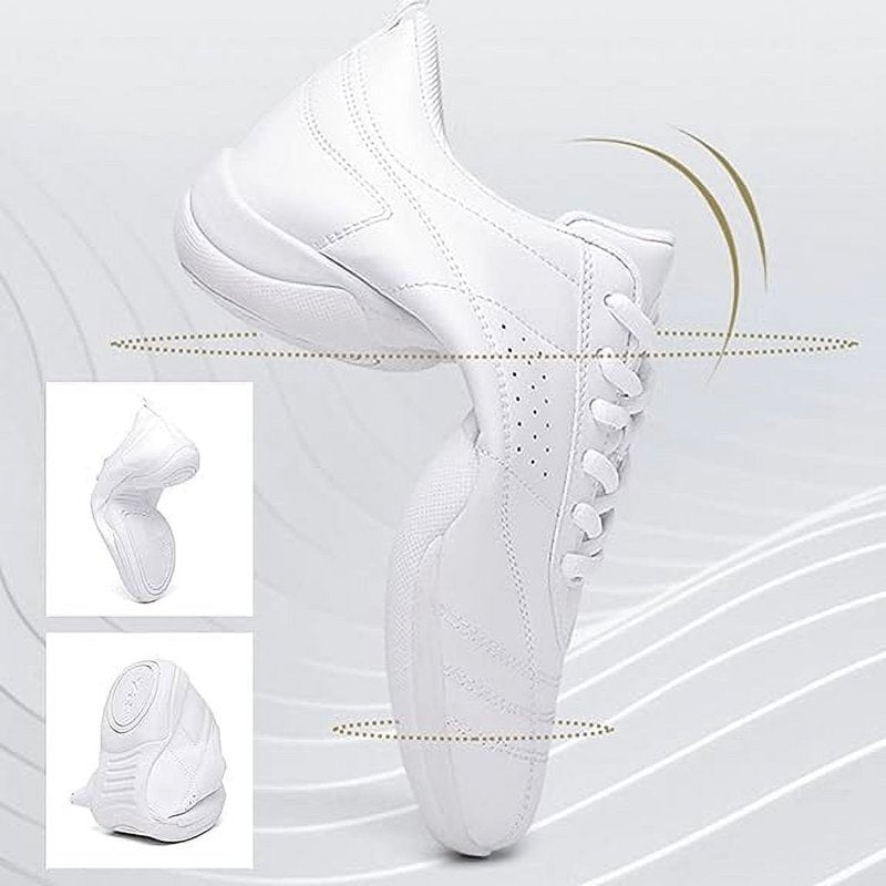 Kids Cheerleading Shoes Athletic Dance Sneakers for Children Size 9.5-11.5