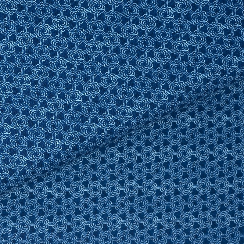 Cotton Duck Fabric by the Yard - Whirlpool Indigo for Quilting & Sewing