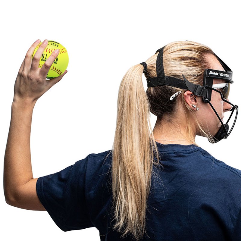 Practice Softballs - Set of 4 Official 12-Inch Softballs with Bag