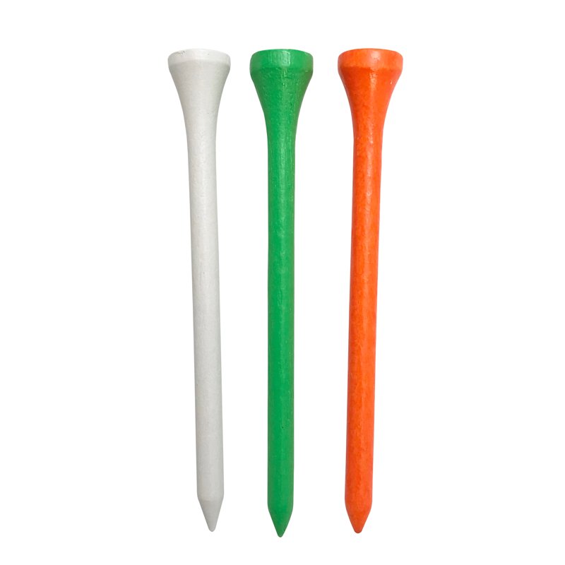 3.25-Inch Wooden Golf Tees - Durable Citrus Mix Set, 90 Count