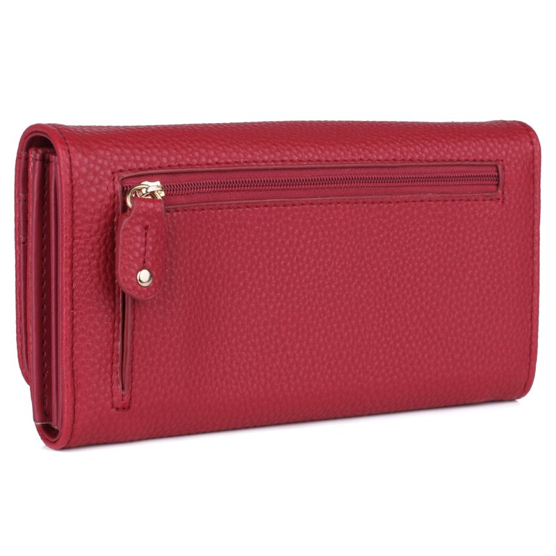 Vegan Leather Women's Wallet with RFID Blocking, Multiple Colors