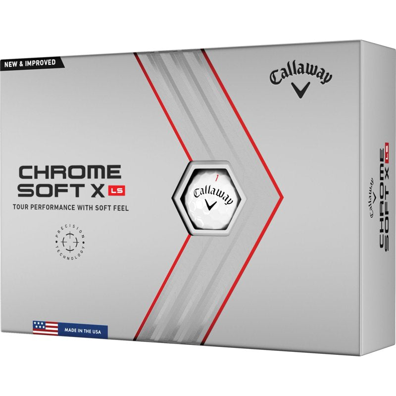 Callaway Chrome Soft X LS Golf Balls 12 Pack White 2022