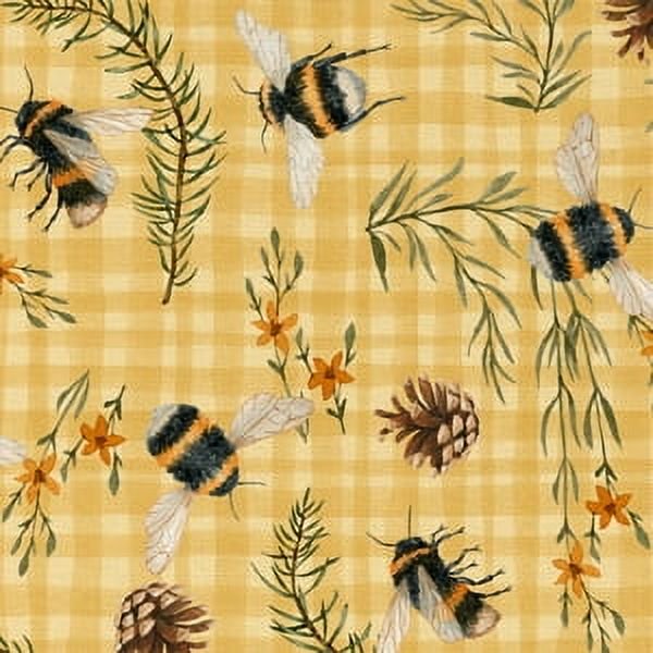 100% Cotton Quilting Fabric - Multi-Color Bee Story 44-Inch Precut
