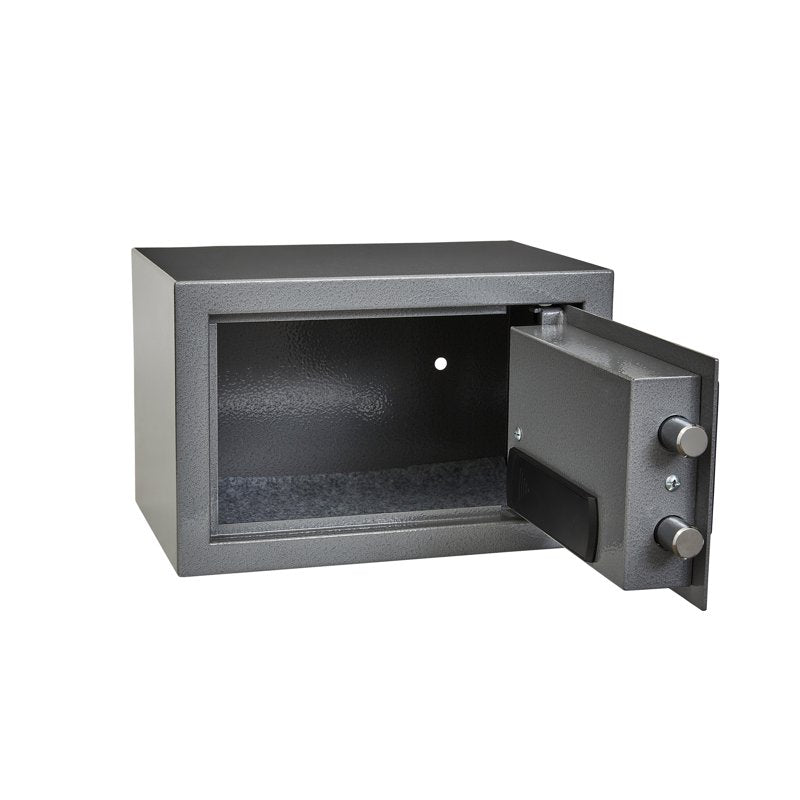Digital Steel Safe Box with LED Keypad - Grey Security Safe