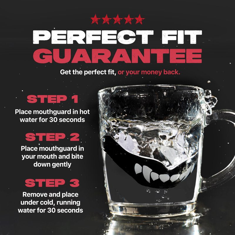 Re-Mouldable Sports Mouth Guard for Braces with Case - Full Impact Protection