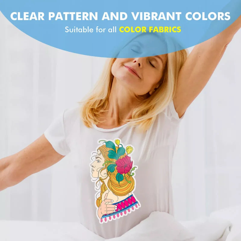 Matte White Sublimation Vinyl Roll for Dark & Light Fabrics - 12x30ft