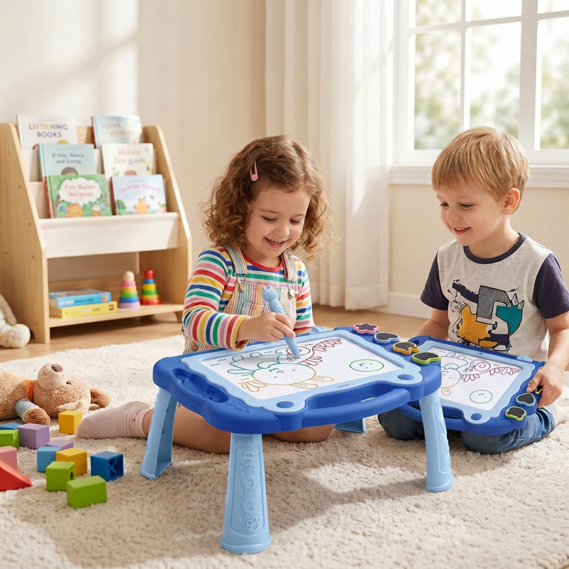 Magnetic Drawing Board for Kids - Erasable Doodle Tablet, Travel Size, Educational Art Toy
