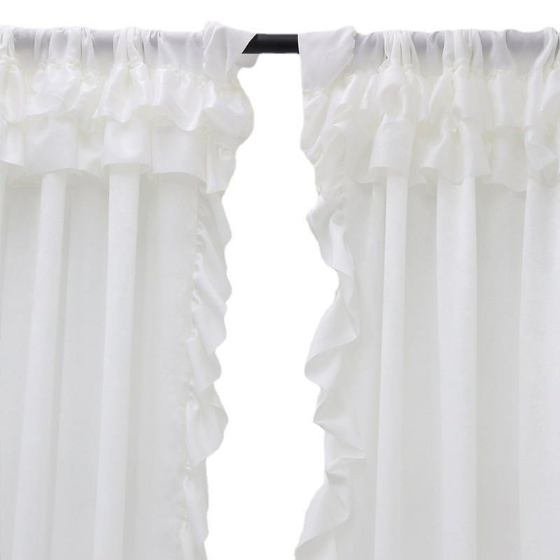 Sheer Curtain Panels for Windows Light & Privacy Sheer Curtains 2 Pack 78x39 Inches