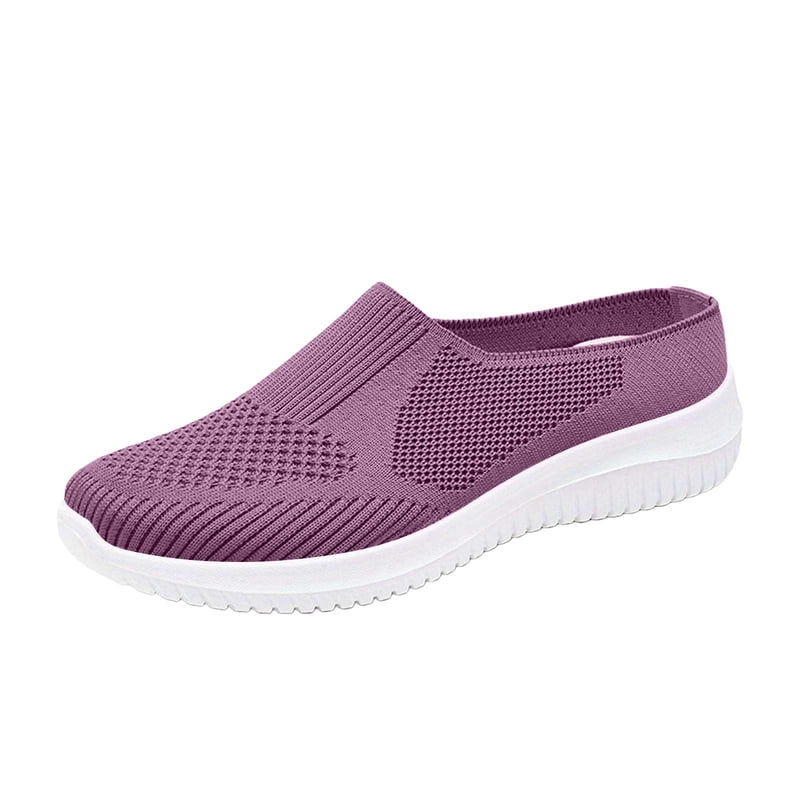 Women's Orthopedic Slip-On Sneakers with Arch Support - Wide Fit Casual Shoes
