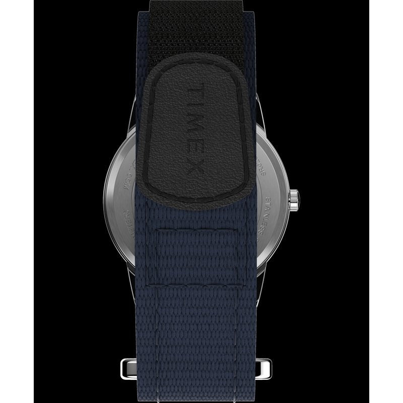 Casual Men’s Watch with Blue Dial and FastWrap Strap - Water-Resistant 35mm