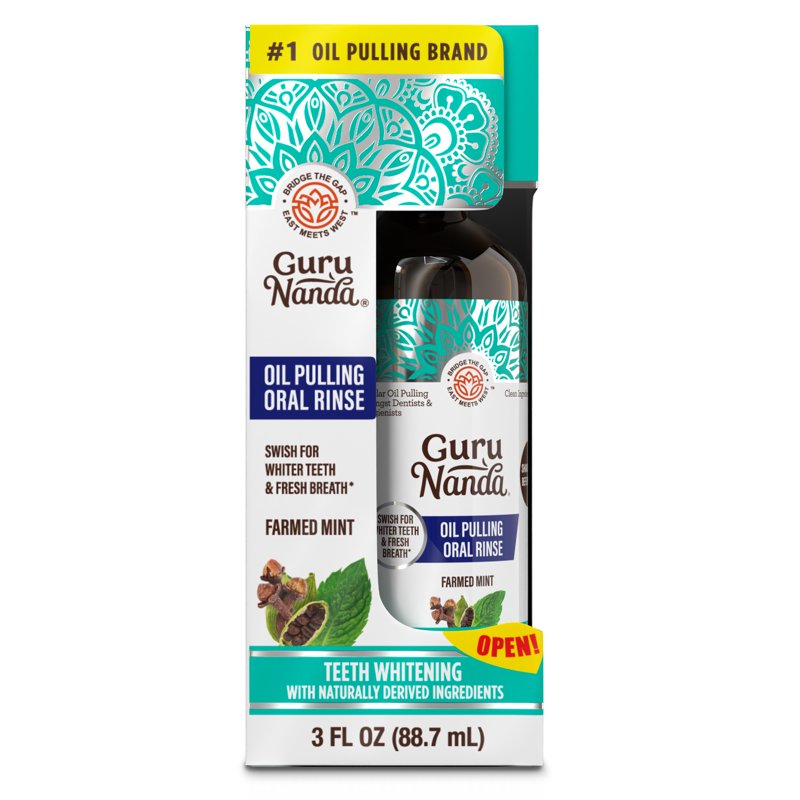 Multipack Mint Oil Pulling Mouthwash - Travel Size, Alcohol-Free & Fluoride-Free