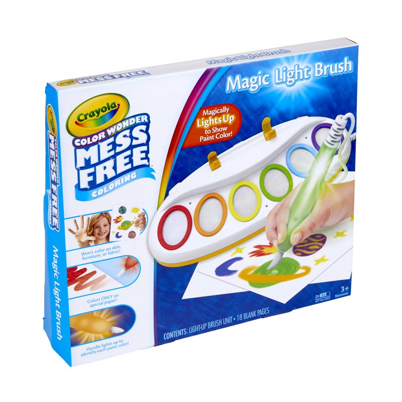 Mess-Free Kids Painting Set with Light-Up Brush - Toddler Art & Educational Toys