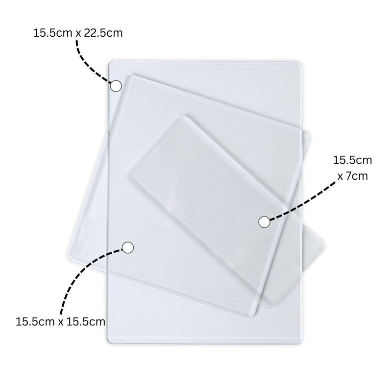 Sizzix Multipack Cutting Pads for Crafting Tools, 3 Sizes, Versatile Pack