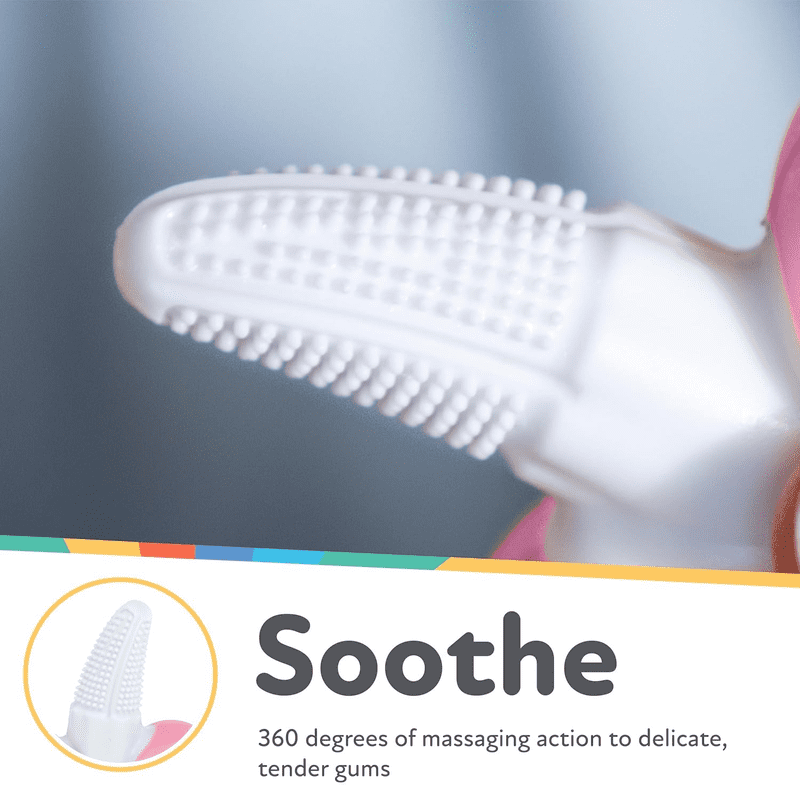 Baby Silicone Banana Toothbrush Set - Gentle Gums & Teething Massager